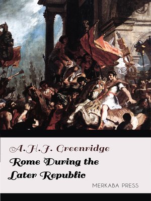 cover image of Rome During the Later Republic